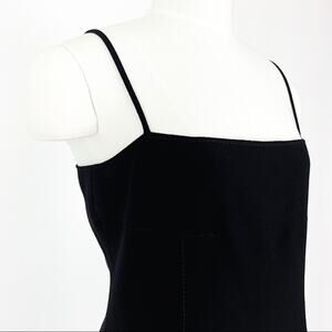Vintage Valentino Midi Slip Dress in Black | Size 8